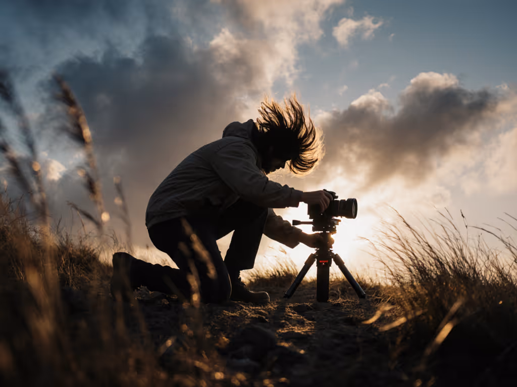 photographer-setting-up-tripod-in-wind