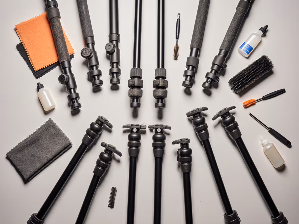 maintenance kit with tripod legs disassembled