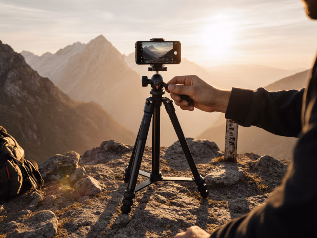 Stable Phone Footage: Compact Tripod Height Guide